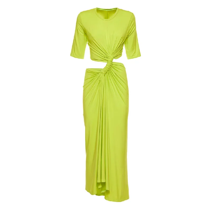 Asymmetric Cutout Ruched Twisted Front Round Neck Short Sleeve Midi Dress Comfortable Lace-Up Midi Dress Asymmetric Cutout Ruched Twisted Front Round Neck Short Sleeve Midi Dress Comfortable Lace-Up Midi Dress