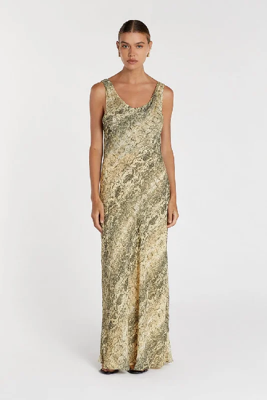 EMERSON COWL NECK MAXI DRESS