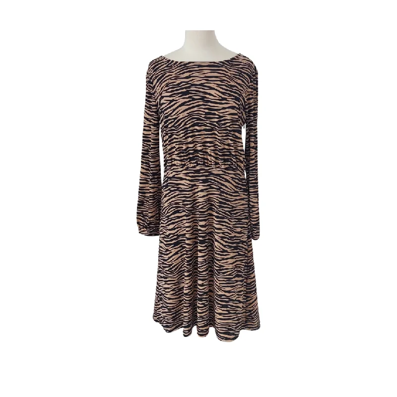 Loft By Ann Taylor Tiger Print Midi Dress | Brand New | Fashionable High-Neck Midi Dress Loft By Ann Taylor Tiger Print Midi Dress | Brand New | Fashionable High-Neck Midi Dress
