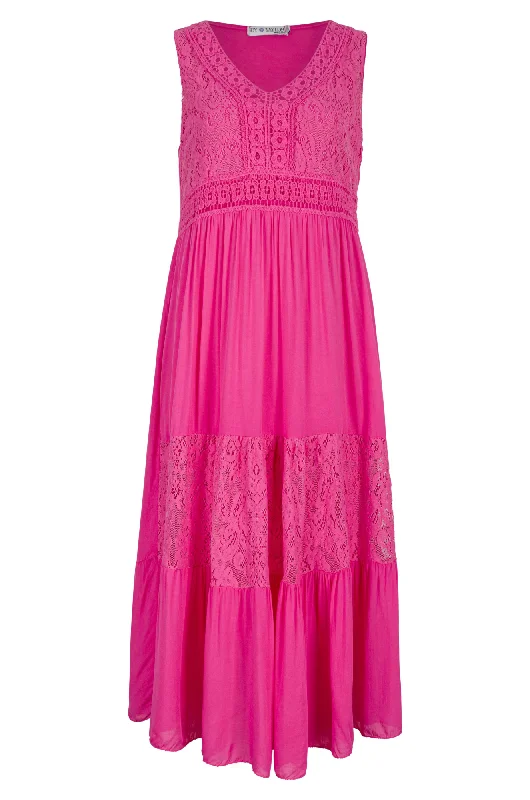 Made in Italy Midi Dress | FUCHSIA | 0401AR