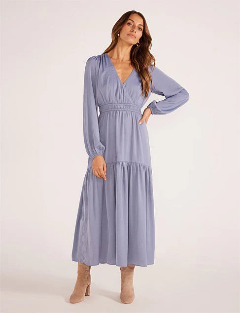 MINKPINK SENNA MIDI DRESS SLATE