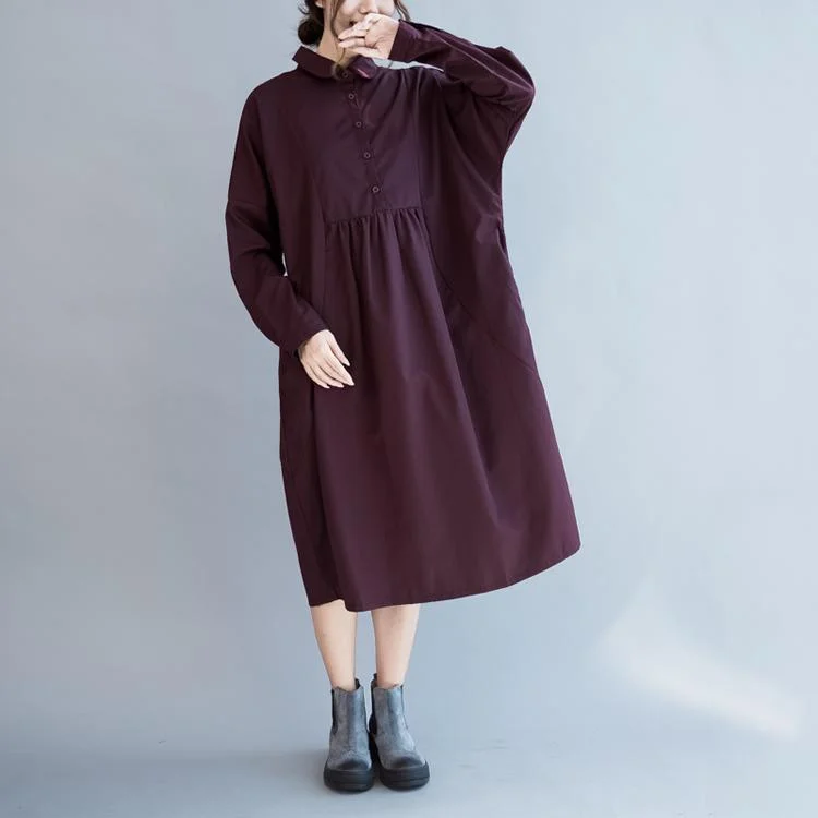 Mulberry oversize cotton dresses long sleeve maxi dress gowns Trendy Floral Print Maxi Dress Mulberry oversize cotton dresses long sleeve maxi dress gowns Trendy Floral Print Maxi Dress
