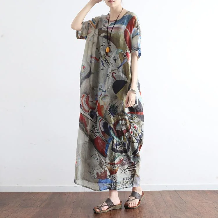 new 2017 prints linen dresses casual plus size sundress short sleeve maxi dress Fashionable Layered Maxi Dress new 2017 prints linen dresses casual plus size sundress short sleeve maxi dress Fashionable Layered Maxi Dress