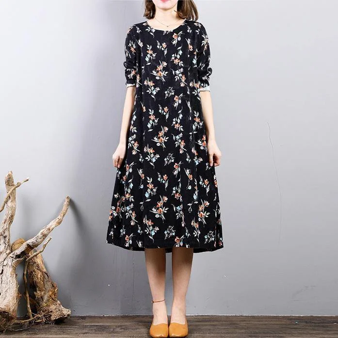New black prints autumn cotton dress plus size o neck cotton gown casual long sleeve maxi dresses Cozy Ruffle Sleeve Maxi Dress New black prints autumn cotton dress plus size o neck cotton gown casual long sleeve maxi dresses Cozy Ruffle Sleeve Maxi Dress