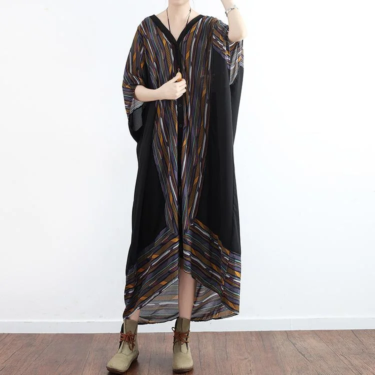 new gray blue patchwork chiffon dresses oversize maxi dress batwing sleeve sundress Fashionable Sleeveless Maxi Dress new gray blue patchwork chiffon dresses oversize maxi dress batwing sleeve sundress Fashionable Sleeveless Maxi Dress
