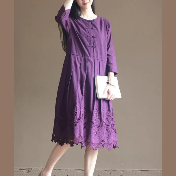 Purple lace patchwork cotton dresses plus size maxi dresses elegant design Trendy Satin Maxi Dress Purple lace patchwork cotton dresses plus size maxi dresses elegant design Trendy Satin Maxi Dress