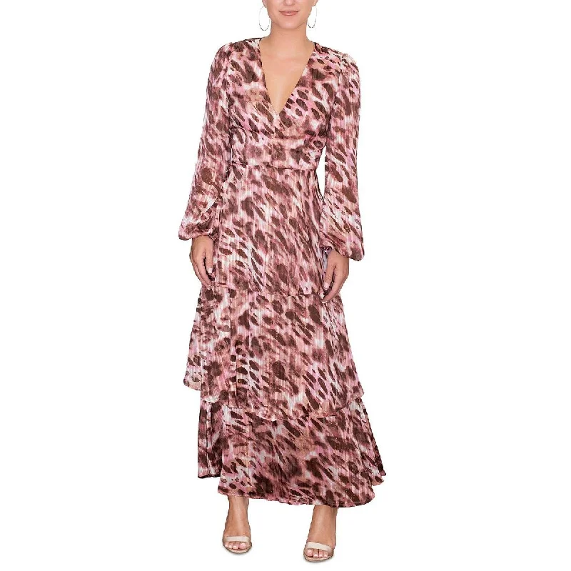 Rachel Rachel Roy Womens Chiffon Metallic Maxi Dress Trendy Fit-and-Flare Maxi Dress Rachel Rachel Roy Womens Chiffon Metallic Maxi Dress Trendy Fit-and-Flare Maxi Dress