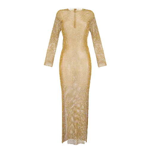 Santa Brands Metallic Gold Champagne Splashes Diamond Maxi Dress One Size Comfortable Maxi Dress with Sleeves Santa Brands Metallic Gold Champagne Splashes Diamond Maxi Dress One Size Comfortable Maxi Dress with Sleeves