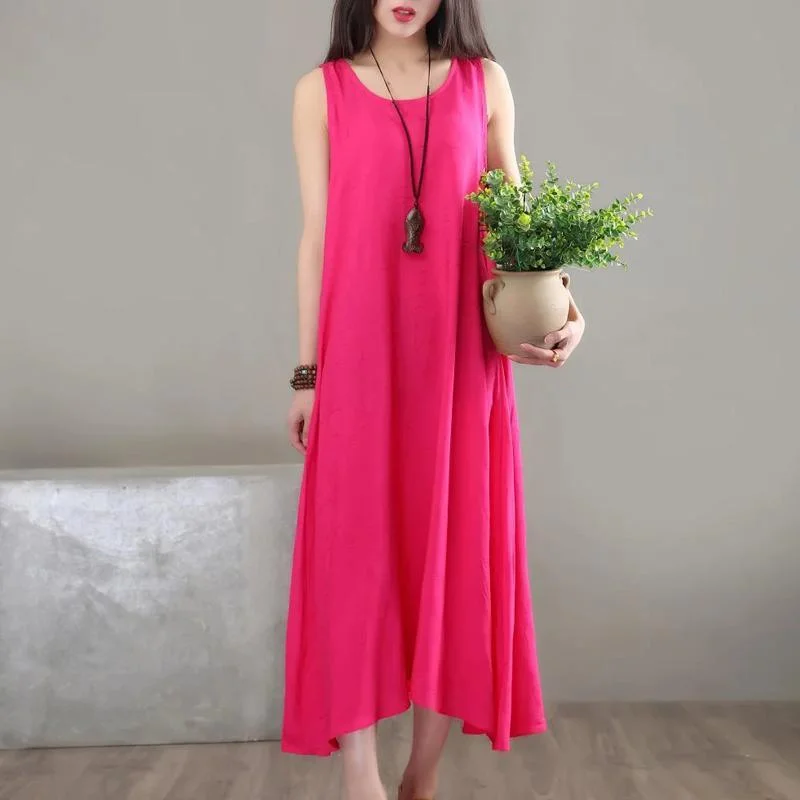 Style O Neck Cotton Clothes Runway Rose Maxi Dresses Sleeveless Summer ( Limited Stock) Cozy Cold-Shoulder Maxi Dress Style O Neck Cotton Clothes Runway Rose Maxi Dresses Sleeveless Summer ( Limited Stock) Cozy Cold-Shoulder Maxi Dress