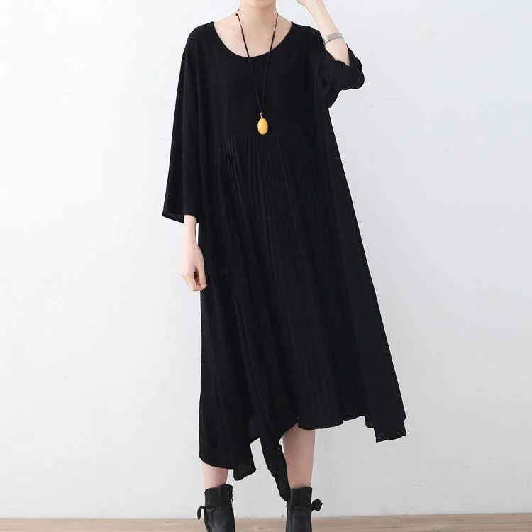 Stylish Black Natural Chiffon Dress Plus Size Asymmetric Hem Caftans Boutique O Neck Maxi Dresses Trendy Maxi Dress with Lace Stylish Black Natural Chiffon Dress Plus Size Asymmetric Hem Caftans Boutique O Neck Maxi Dresses Trendy Maxi Dress with Lace