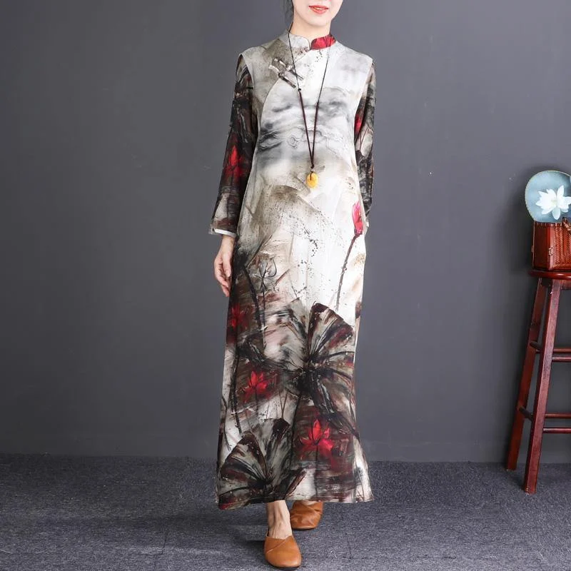 stylish floral cotton linen maxi dress Loose fitting Stand pockets 2018 long sleeve maxi dresses Classic Strapless Maxi Dress stylish floral cotton linen maxi dress Loose fitting Stand pockets 2018 long sleeve maxi dresses Classic Strapless Maxi Dress