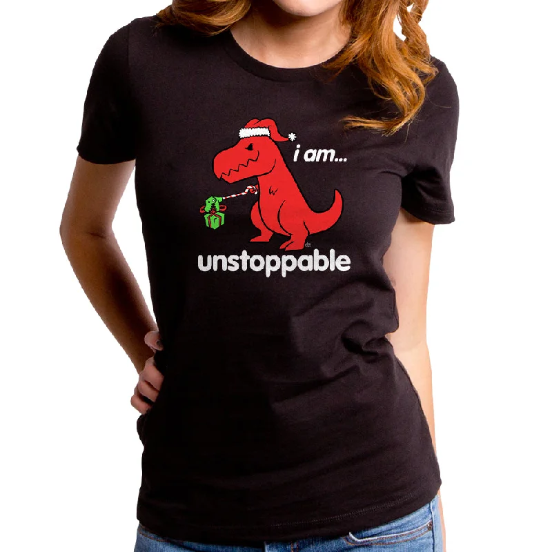 Unstoppable Dino Santa Women's T-Shirt