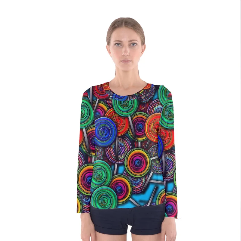 Colorful lolipops Women's Long Sleeve Tee