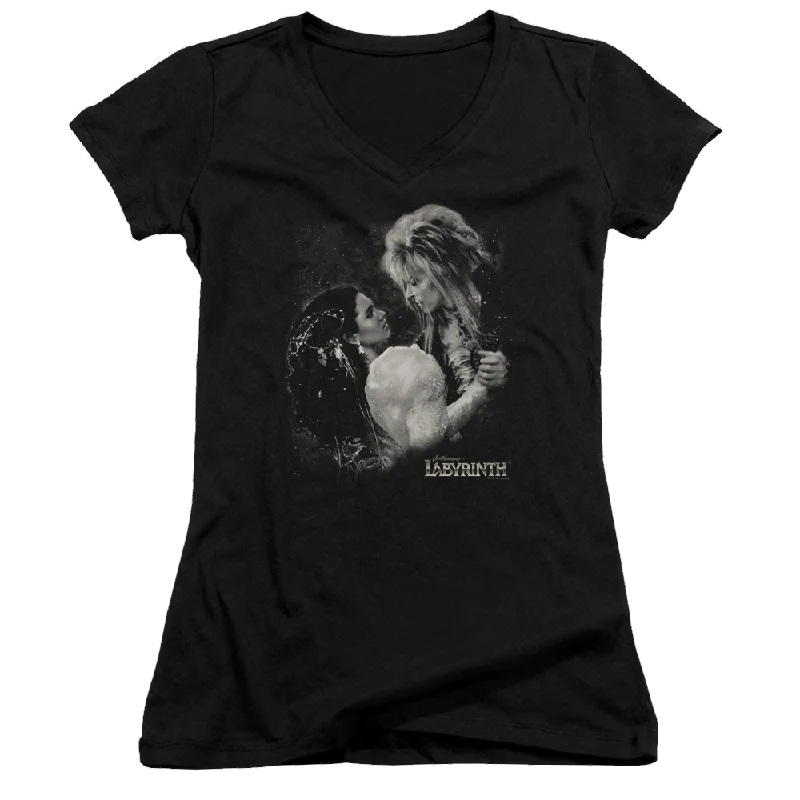 Labyrinth Dream Dance Juniors V-Neck T-Shirt