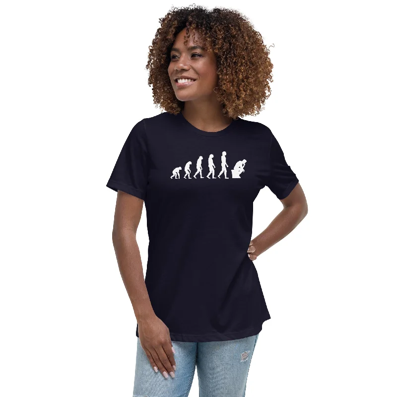 The Thinker Evolution - Women's T-Shirt Lace Blend Ribbed Blend Corduroy Blend