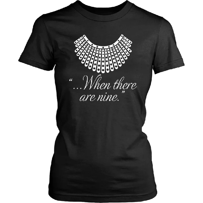 "When there are nine" Women's Fitted T-shirt