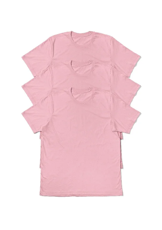 Women's Pink T-Shirt Bundle - 3 Pack Airlume Cotton Front Pockets Side Pockets Patch Pockets Women's Pink T-Shirt Bundle - 3 Pack Airlume Cotton Front Pockets Side Pockets Patch Pockets