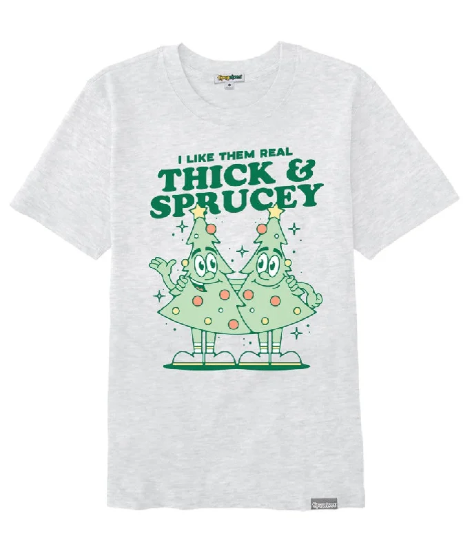 Women's Thick & Sprucey Oversized Boyfriend Tee Striped Floral Plaid