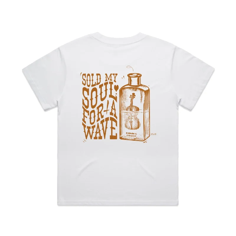 Women's Hoy Sold My Soul T-shirt - White / Sandy Wax