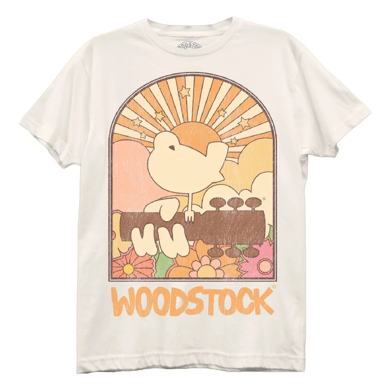 Woodstock Sunrise Bird Logo Best Boyfriend Tee