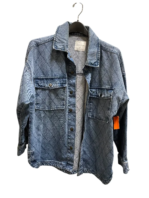 Jacket Denim By Celebrity Pink In Blue Denim, Size: S