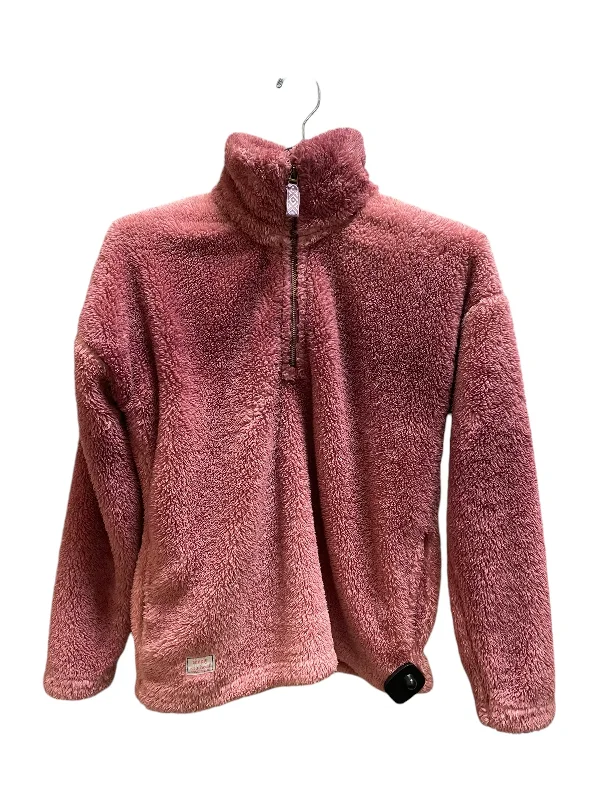 Jacket Fleece By Simply Southern In Pink, Size: S