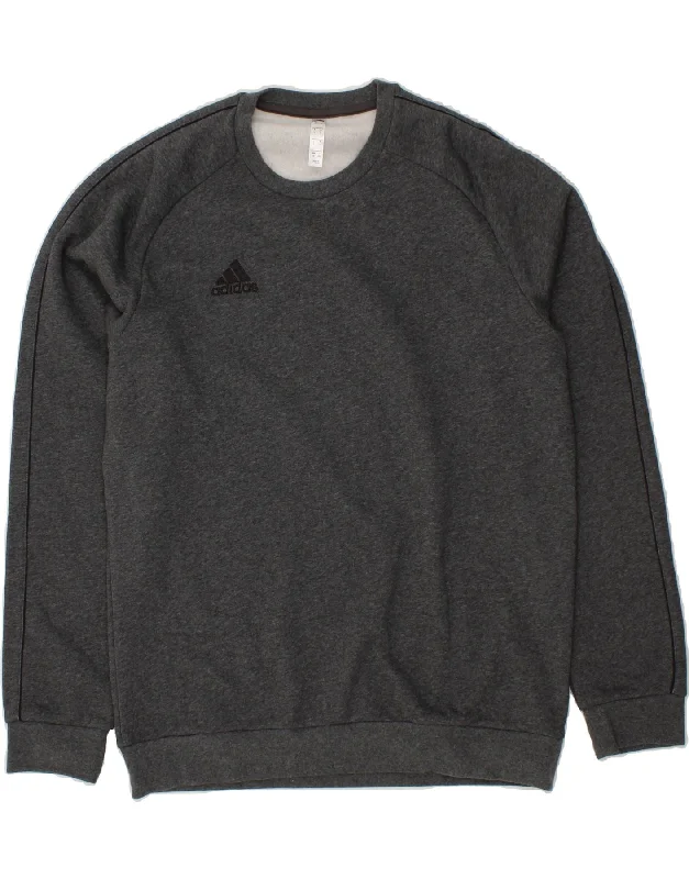 ADIDAS Mens Sweatshirt Jumper Large Grey Cotton Hoodie with Tied Waist Feminine Flattering ADIDAS Mens Sweatshirt Jumper Large Grey Cotton Hoodie with Tied Waist Feminine Flattering