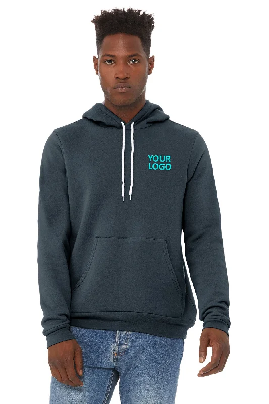 Bella Canvas Unisex Sponge Fleece Hoodie, Dark Grey Zip Hoodie Drawstring Kangaroo Pocket Bella Canvas Unisex Sponge Fleece Hoodie, Dark Grey Zip Hoodie Drawstring Kangaroo Pocket