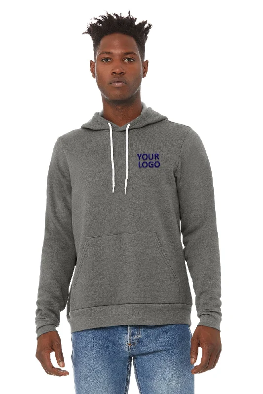 Bella Canvas Unisex Sponge Fleece Hoodie, Deep Heather Hoodie with Embroidery Detailed Premium Bella Canvas Unisex Sponge Fleece Hoodie, Deep Heather Hoodie with Embroidery Detailed Premium