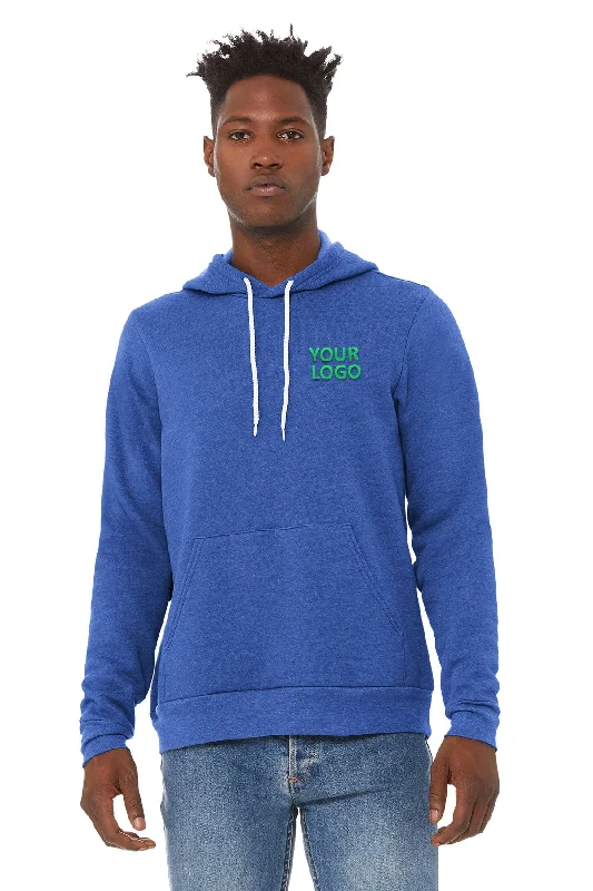 Bella Canvas Unisex Sponge Fleece Hoodie, True Royal Hoodie with Tied Waist Feminine Flattering Bella Canvas Unisex Sponge Fleece Hoodie, True Royal Hoodie with Tied Waist Feminine Flattering