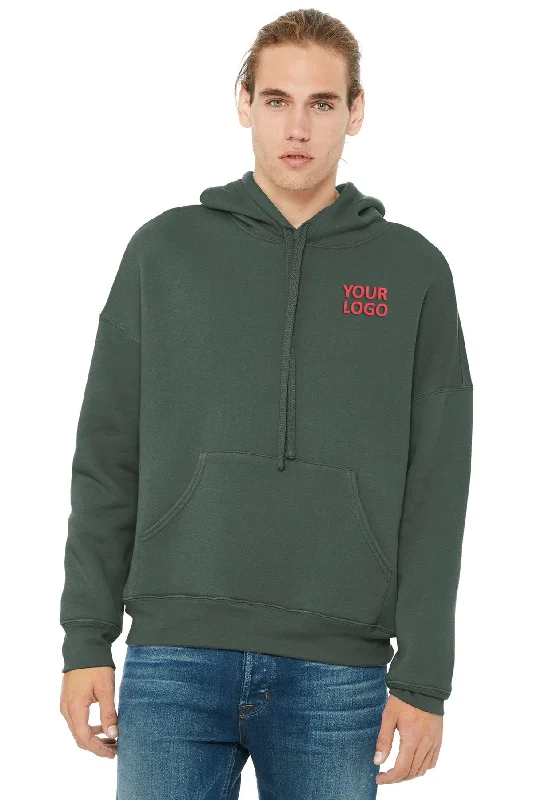 Bella Canvas Unisex Sponge Fleece Hoodie, Military Green Hoodie with Emblem Brand Identity Bella Canvas Unisex Sponge Fleece Hoodie, Military Green Hoodie with Emblem Brand Identity