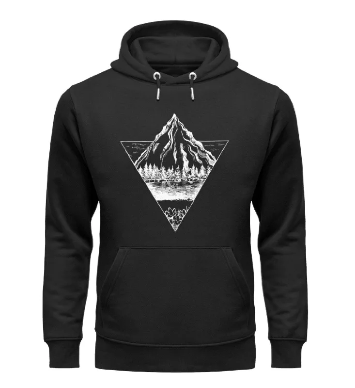 Berg - Geometrisch - Unisex Premium Organic Hoodie Hoodie with Lining Warm Insulated Berg - Geometrisch - Unisex Premium Organic Hoodie Hoodie with Lining Warm Insulated