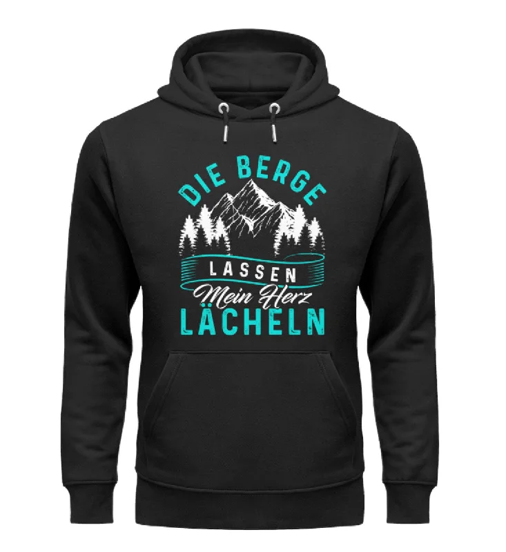 Berge lassen mein Herz lächeln - Unisex Premium Organic Hoodie Hoodie with Slit Hem Functional Movement Berge lassen mein Herz lächeln - Unisex Premium Organic Hoodie Hoodie with Slit Hem Functional Movement