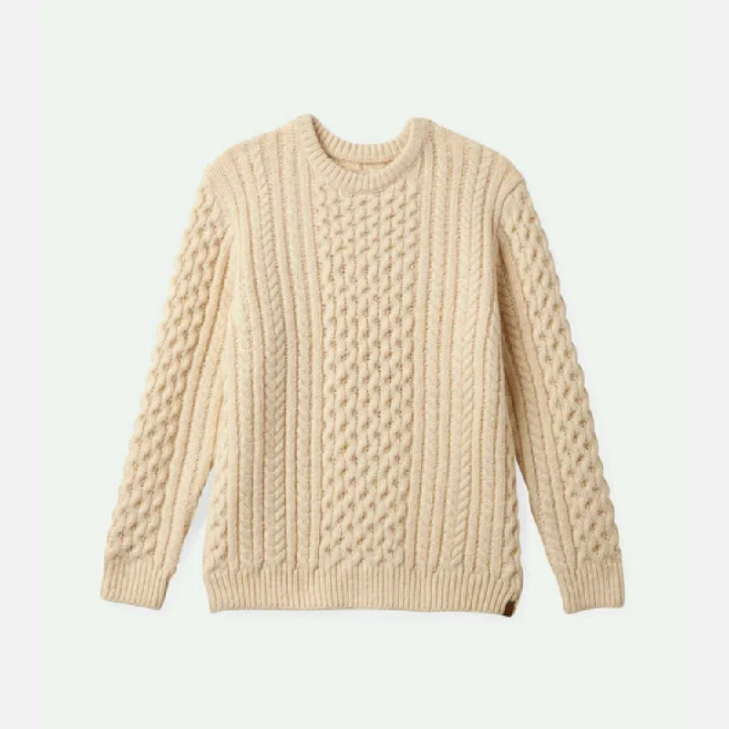 Classic Fisherman Cable Knit Sweatshirt