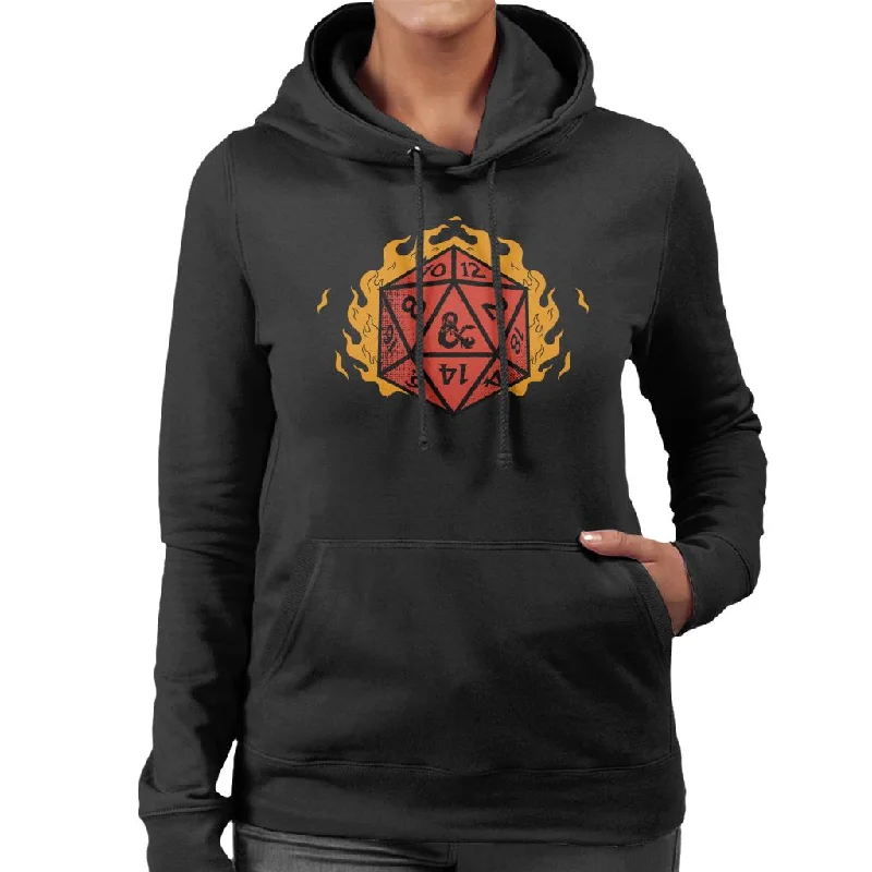 Dungeons & Dragons Fire Dice Women's Hooded Sweatshirt