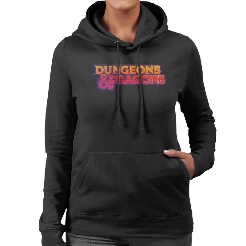 Dungeons & Dragons Gradient Logo Women's Hooded Sweatshirt