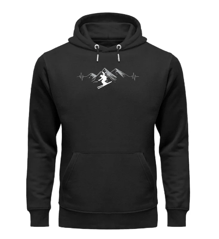 Herzschlag Skifahren - Unisex Premium Organic Hoodie Hoodie with Emblem Brand Identity Herzschlag Skifahren - Unisex Premium Organic Hoodie Hoodie with Emblem Brand Identity
