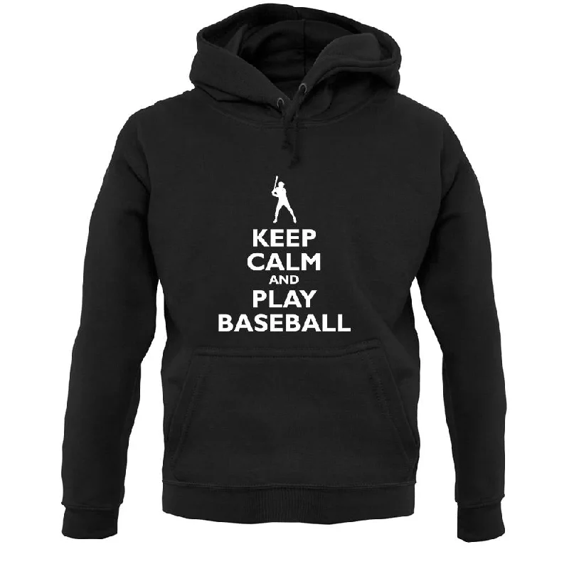 Keep Calm And Play Baseball Unisex Hoodie Hoodie with Batwing Sleeves Loose Dramatic Keep Calm And Play Baseball Unisex Hoodie Hoodie with Batwing Sleeves Loose Dramatic