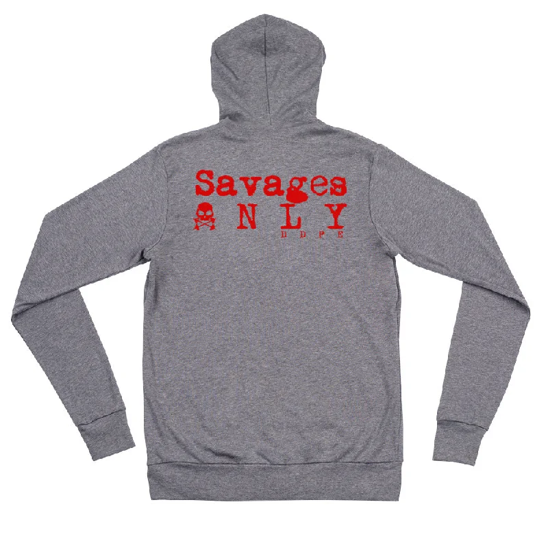 Limited Edition 'Savages ONLY' Unisex zip hoodie Hoodie with Sequins Glamorous Eye-catching Limited Edition 'Savages ONLY' Unisex zip hoodie Hoodie with Sequins Glamorous Eye-catching