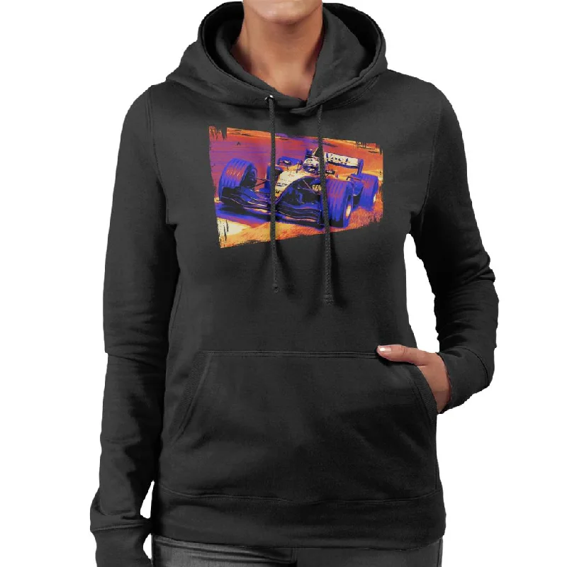 Motorsport Images Coulthard McLaren MP4 19 Final Corner Women's Hooded Sweatshirt Hoodie with Zipper Versatile Modern Motorsport Images Coulthard McLaren MP4 19 Final Corner Women's Hooded Sweatshirt Hoodie with Zipper Versatile Modern