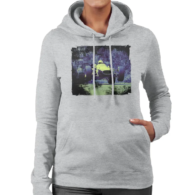 Motorsport Images Denny Hulme Brabham BT24 Nurburgring Women's Hooded Sweatshirt Hoodie with Crew Neck Simple Timeless Motorsport Images Denny Hulme Brabham BT24 Nurburgring Women's Hooded Sweatshirt Hoodie with Crew Neck Simple Timeless