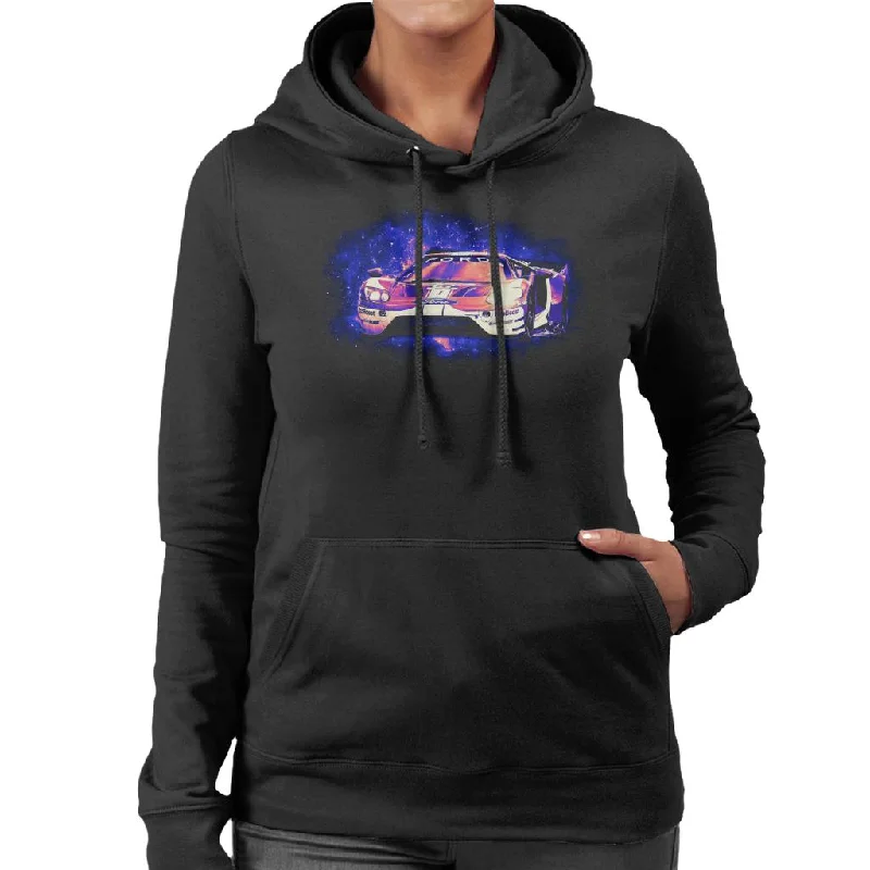 Motorsport Images Ford GT Priaulx Tincknell Bomarito Women's Hooded Sweatshirt Hoodie with Typography Text Message Motorsport Images Ford GT Priaulx Tincknell Bomarito Women's Hooded Sweatshirt Hoodie with Typography Text Message
