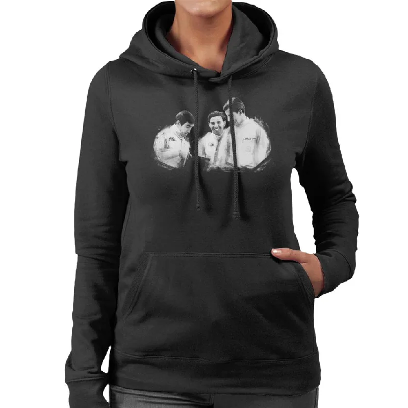 Motorsport Images Jim Clark Et Al Monaco Women's Hooded Sweatshirt Hoodie with Hem Drawcord Adjustable Customizable Motorsport Images Jim Clark Et Al Monaco Women's Hooded Sweatshirt Hoodie with Hem Drawcord Adjustable Customizable