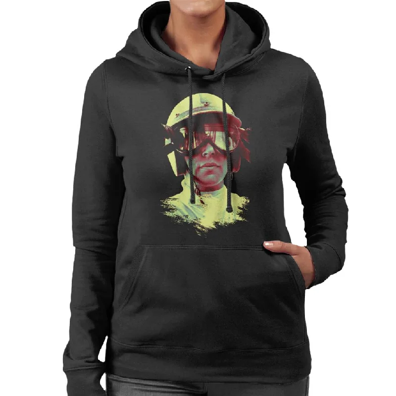 Motorsport Images John Surtees Monaco GP 1967 Women's Hooded Sweatshirt Hoodie with Puffed Sleeves Voluminous Trendy Motorsport Images John Surtees Monaco GP 1967 Women's Hooded Sweatshirt Hoodie with Puffed Sleeves Voluminous Trendy