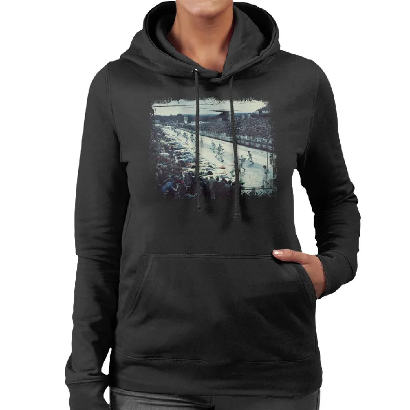 Motorsport Images Le Mans Running Start Women's Hooded Sweatshirt Hoodie with Button Classic Timeless Motorsport Images Le Mans Running Start Women's Hooded Sweatshirt Hoodie with Button Classic Timeless