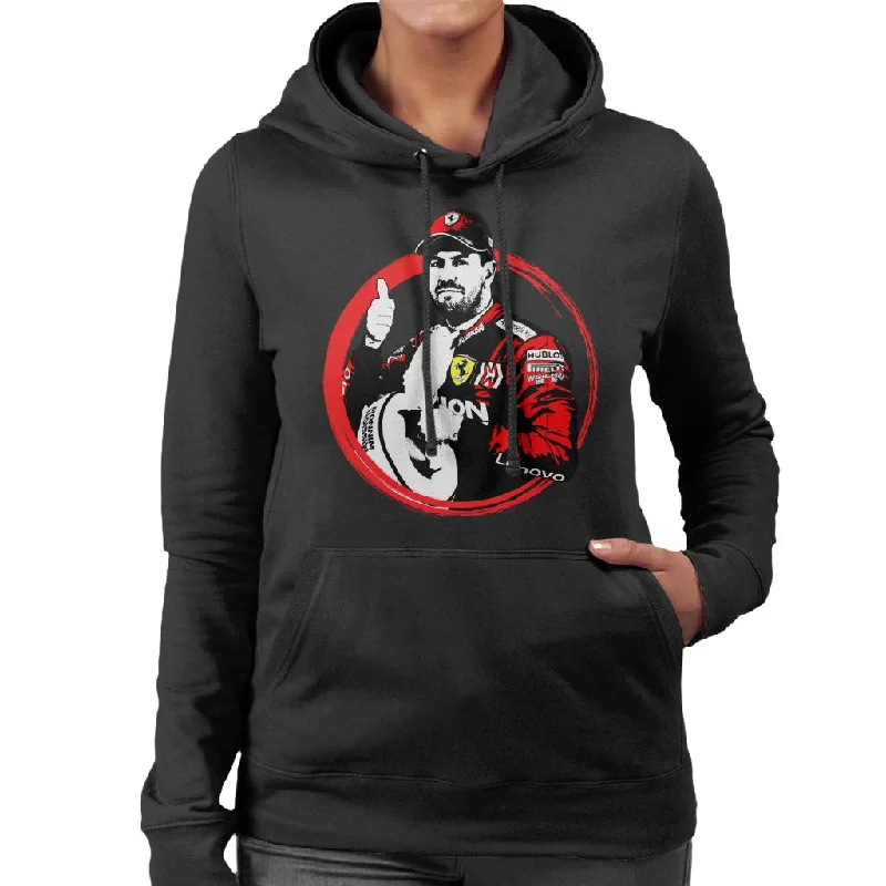 Motorsport Images Polesitter Sebastian Vettel Women's Hooded Sweatshirt Hoodie with Typography Text Message Motorsport Images Polesitter Sebastian Vettel Women's Hooded Sweatshirt Hoodie with Typography Text Message