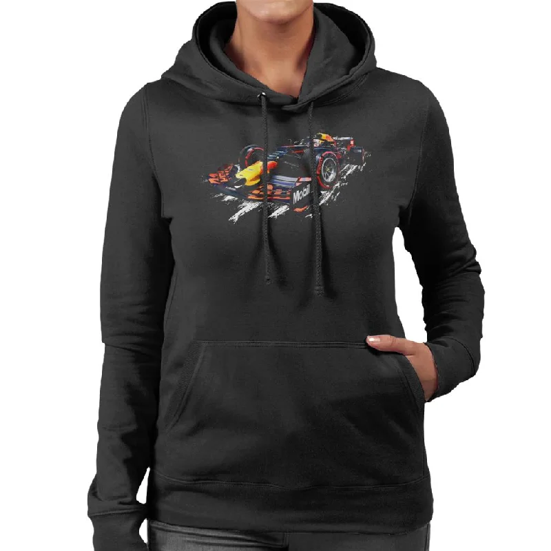 Motorsport Images Red Bull Racing RB15 Max Verstappen Women's Hooded Sweatshirt Hoodie with Front Slit Layering Stylish Motorsport Images Red Bull Racing RB15 Max Verstappen Women's Hooded Sweatshirt Hoodie with Front Slit Layering Stylish