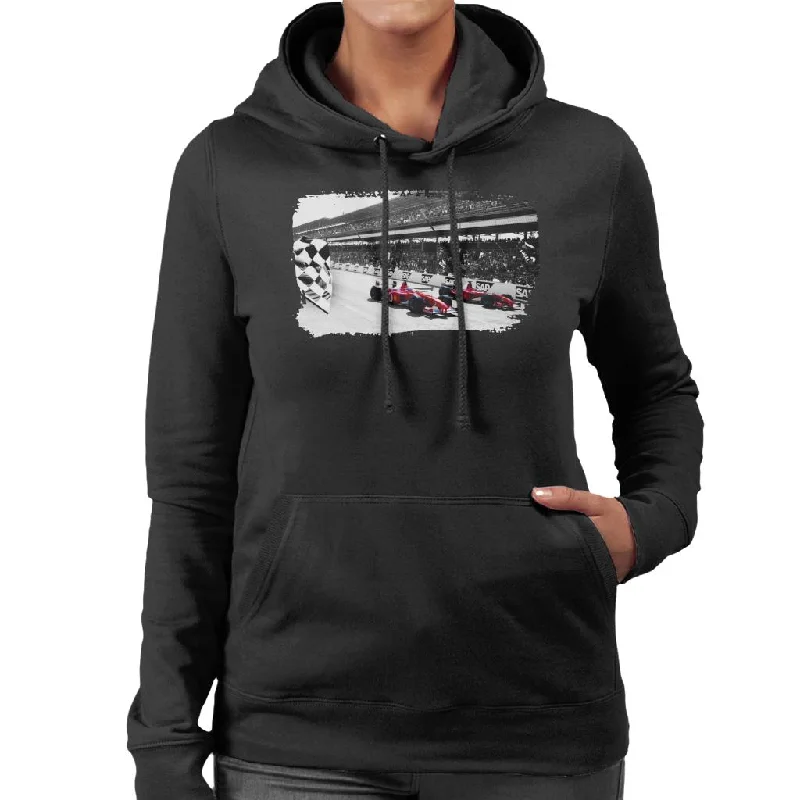 Motorsport Images Rubens Barrichello F2002 Women's Hooded Sweatshirt Hoodie with Hidden Zipper Minimalist Clean Motorsport Images Rubens Barrichello F2002 Women's Hooded Sweatshirt Hoodie with Hidden Zipper Minimalist Clean