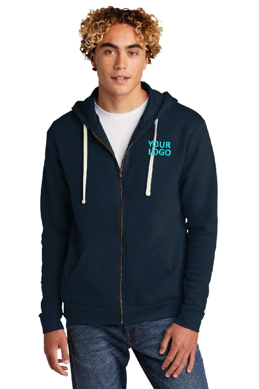 Next Level Unisex Beach Fleece Custom Zip Hoodies, Midnight Navy Hoodie with Crew Neck Simple Timeless Next Level Unisex Beach Fleece Custom Zip Hoodies, Midnight Navy Hoodie with Crew Neck Simple Timeless