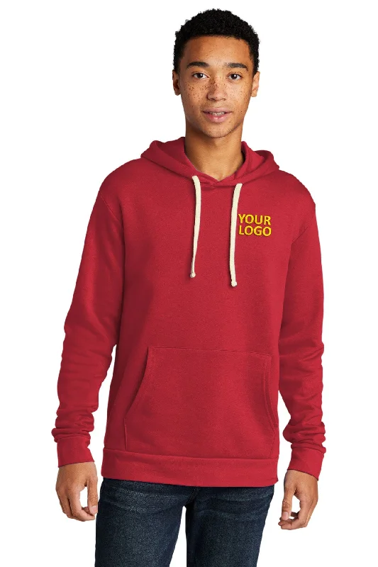 Next Level Unisex Beach Fleece Customized Hoodies, Red Hoodie with Raglan Sleeves Sporty Comfortable Next Level Unisex Beach Fleece Customized Hoodies, Red Hoodie with Raglan Sleeves Sporty Comfortable
